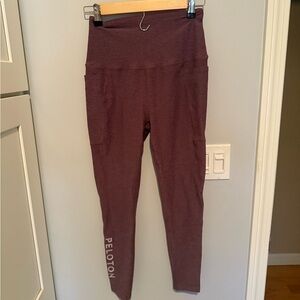 Peloton X Beyond Yoga Purple Leggings With Pockets